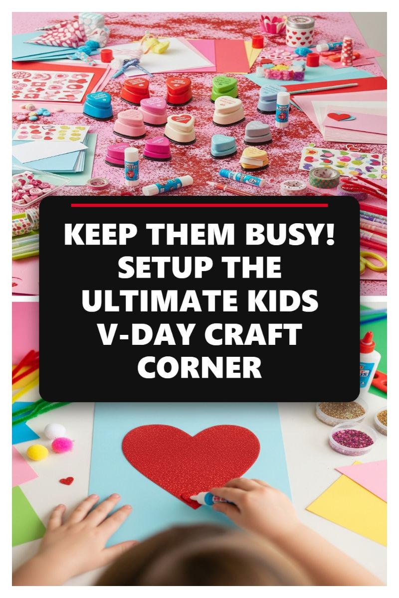 KEEP THEM BUSY! SETUP THE ULTIMATE KIDS V-DAY CRAFT CORNER
