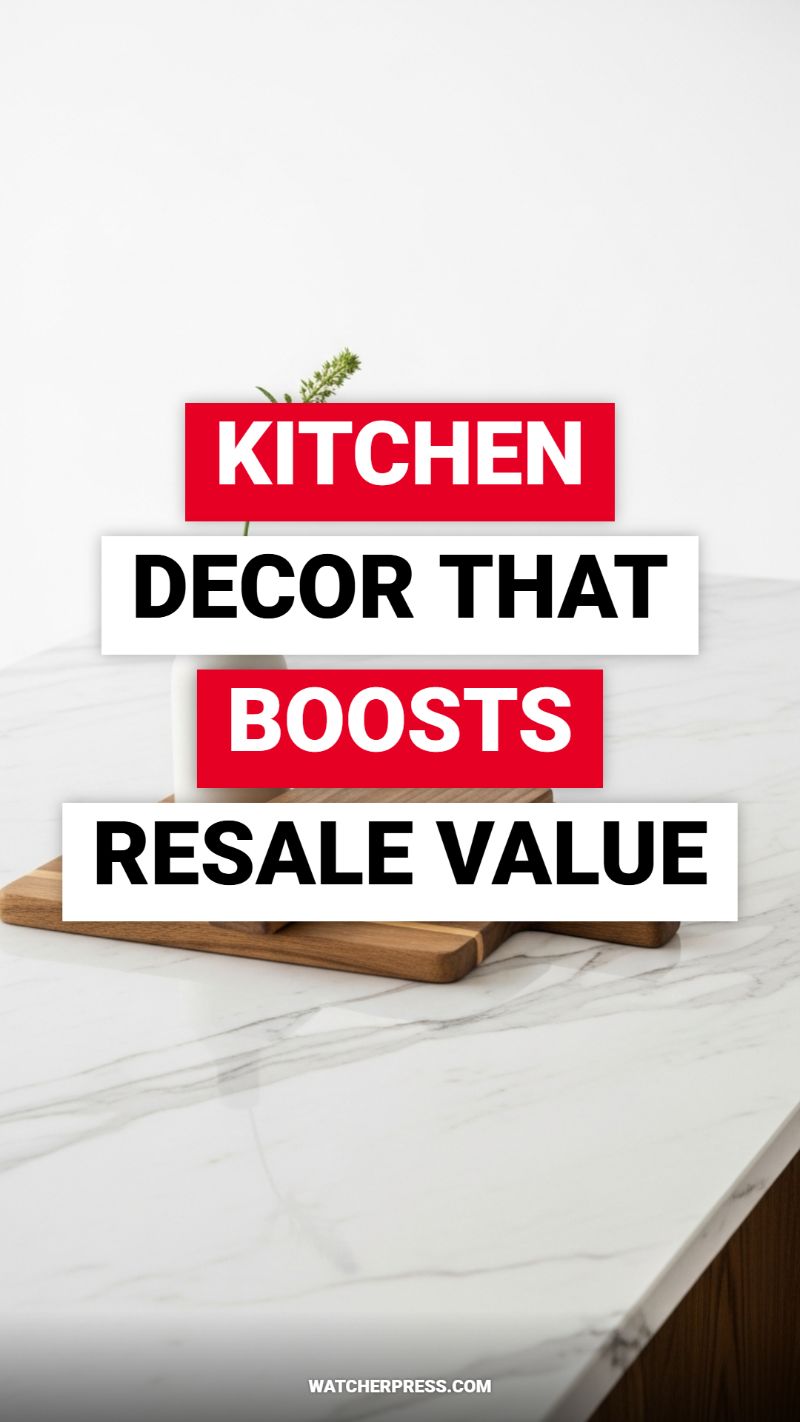 KITCHEN DECOR THAT BOOSTS RESALE VALUE