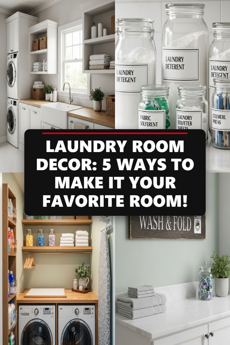 LAUNDRY ROOM DECOR: 5 WAYS TO MAKE IT YOUR FAVORITE ROOM!