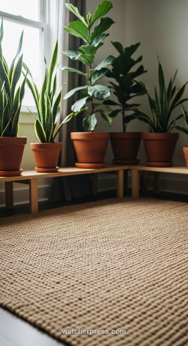 Layering Natural Textures and Lush Greenery