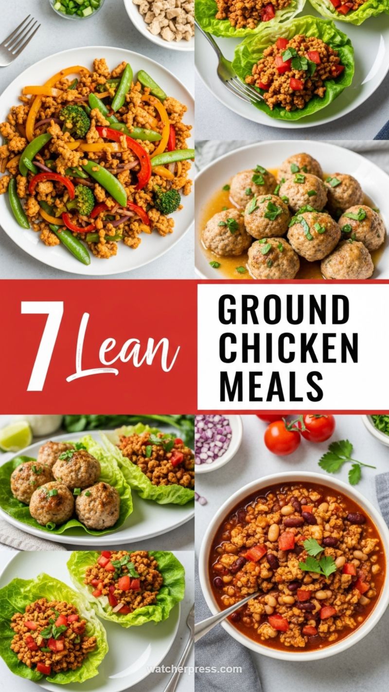 Lean Ground Chicken Meals: Stir-fries, Meatballs & Chili