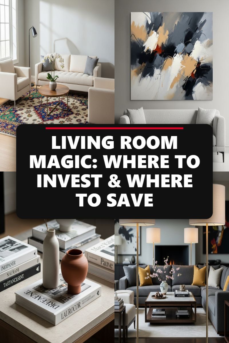 LIVING ROOM MAGIC: WHERE TO INVEST & WHERE TO SAVE