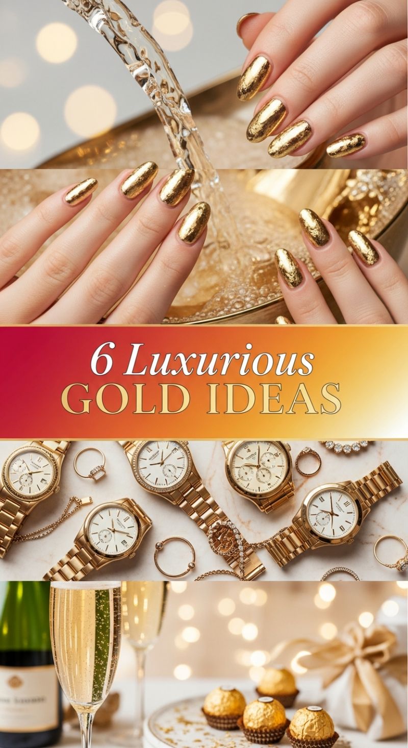 Luxurious Gold: The Crushed Foil Manicure