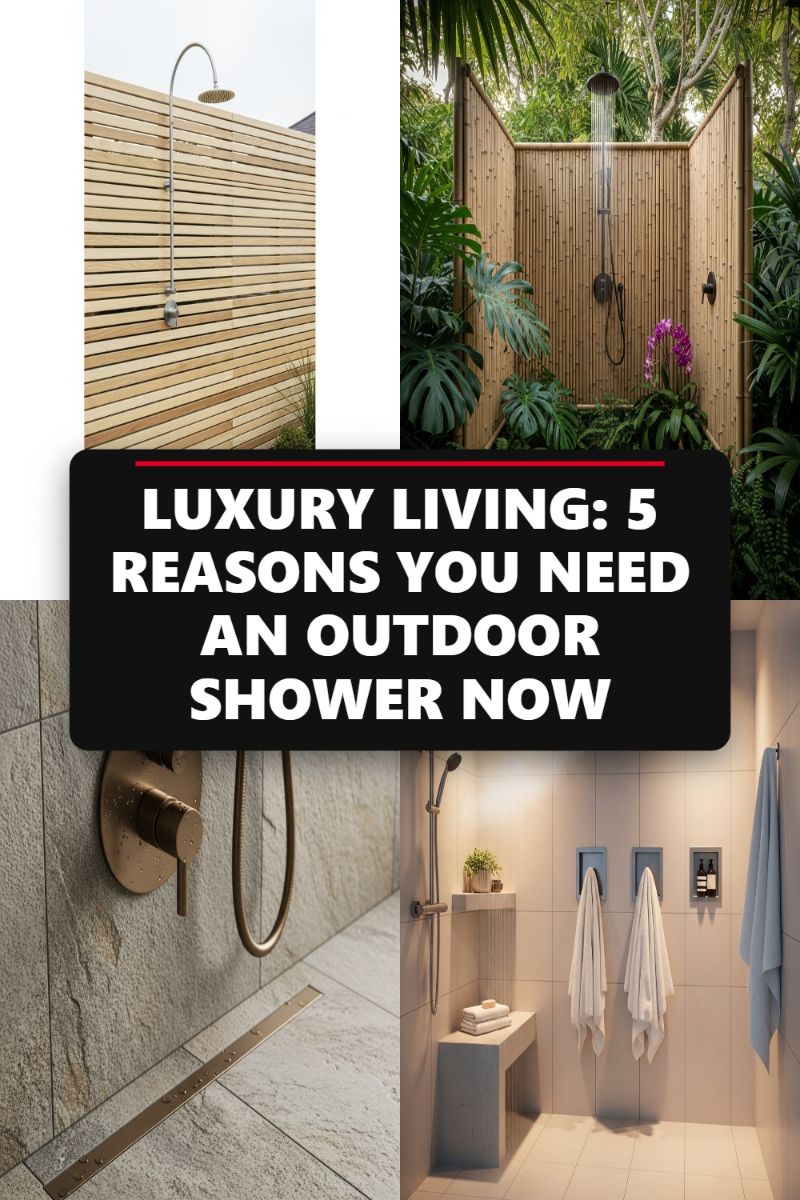 LUXURY LIVING: 5 REASONS YOU NEED AN OUTDOOR SHOWER NOW