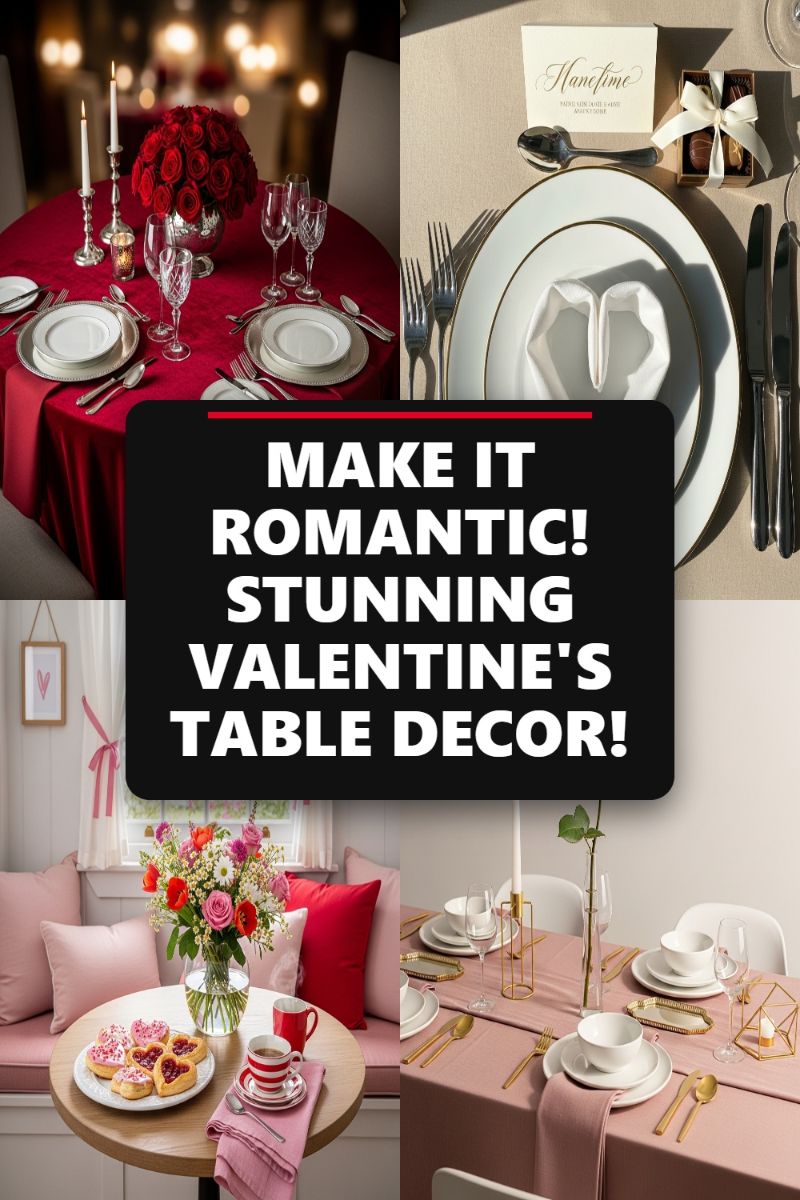 MAKE IT ROMANTIC! STUNNING VALENTINE'S TABLE DECOR!
