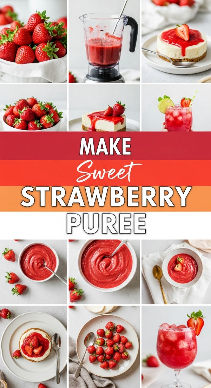 MAKE Sweet STRAWBERRY PUREE