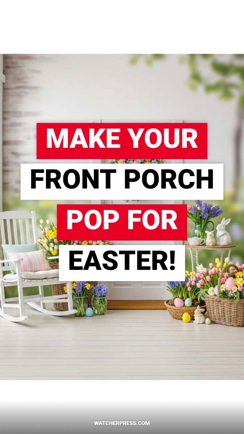 MAKE YOUR FRONT PORCH POP FOR EASTER!