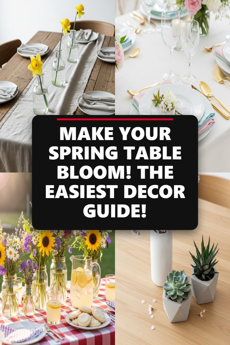 MAKE YOUR SPRING TABLE BLOOM! THE EASIEST DECOR GUIDE!