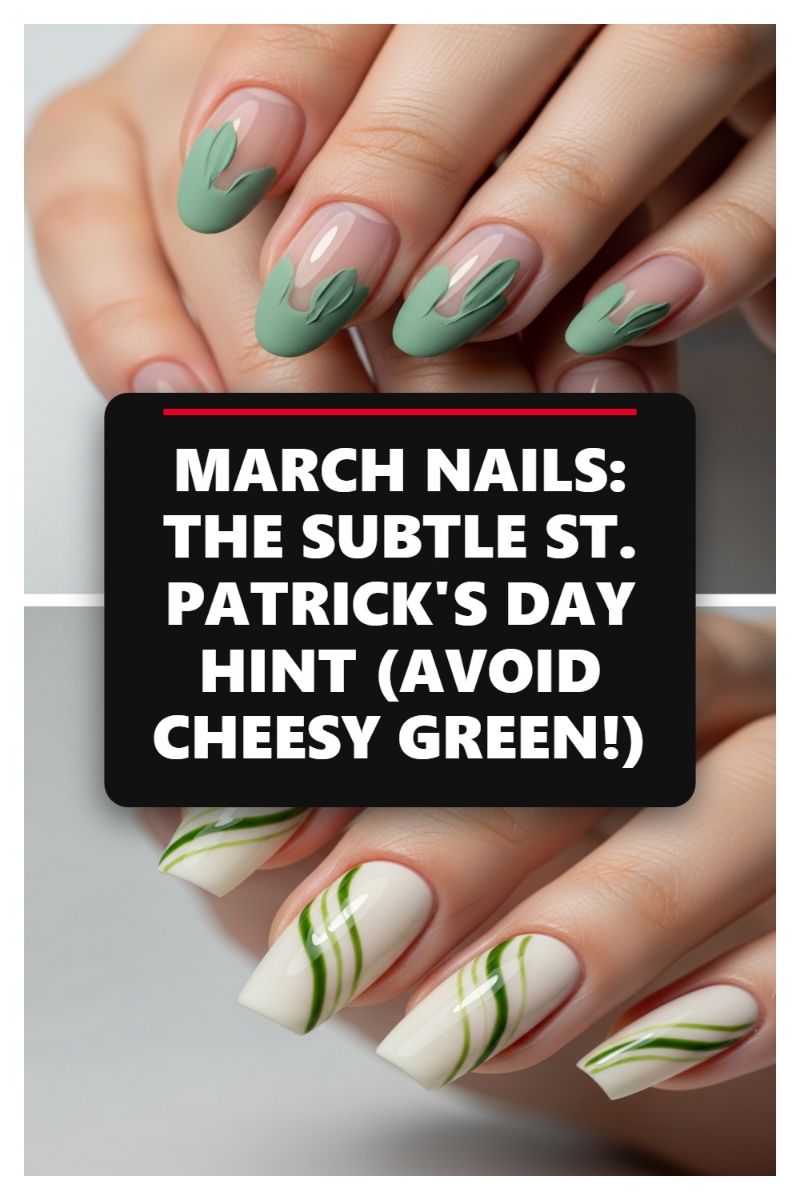 MARCH NAILS: THE SUBTLE ST. PATRICK'S DAY HINT (AVOID CHEESY GREEN!)