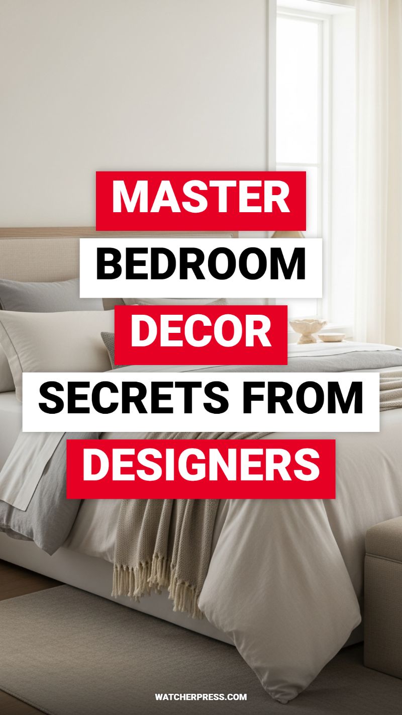 MASTER BEDROOM DECOR SECRETS FROM DESIGNERS