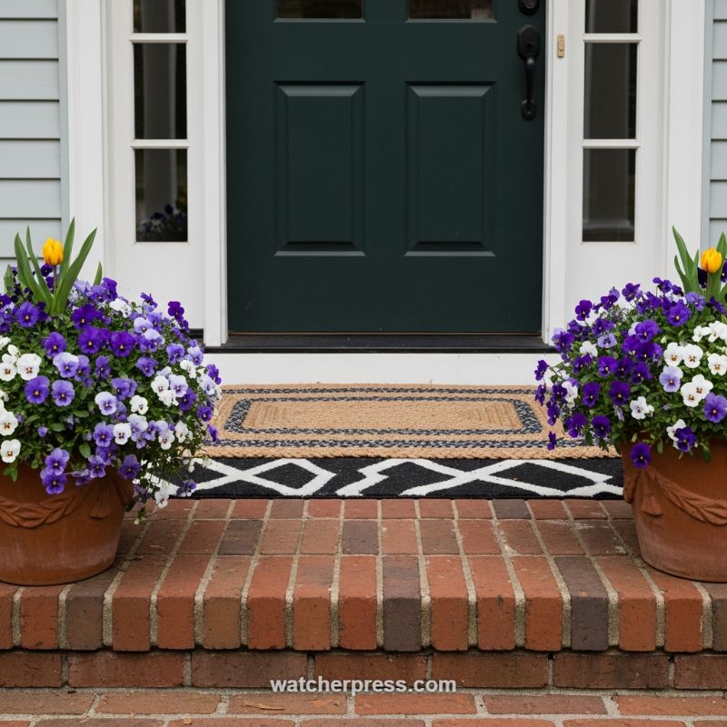 Mastering High-Contrast Symmetry for an Inviting Entryway