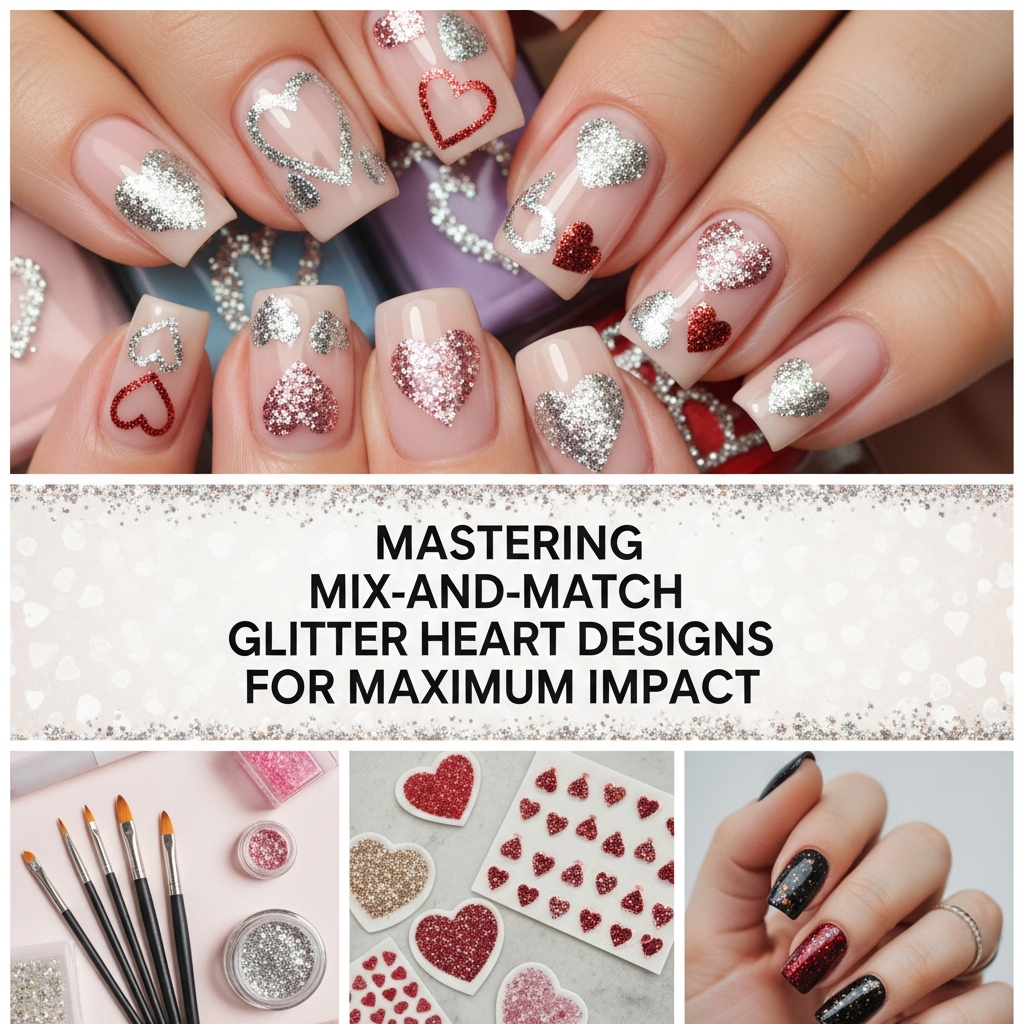 Mastering Mix-and-Match Glitter Heart Designs for Maximum Impact
