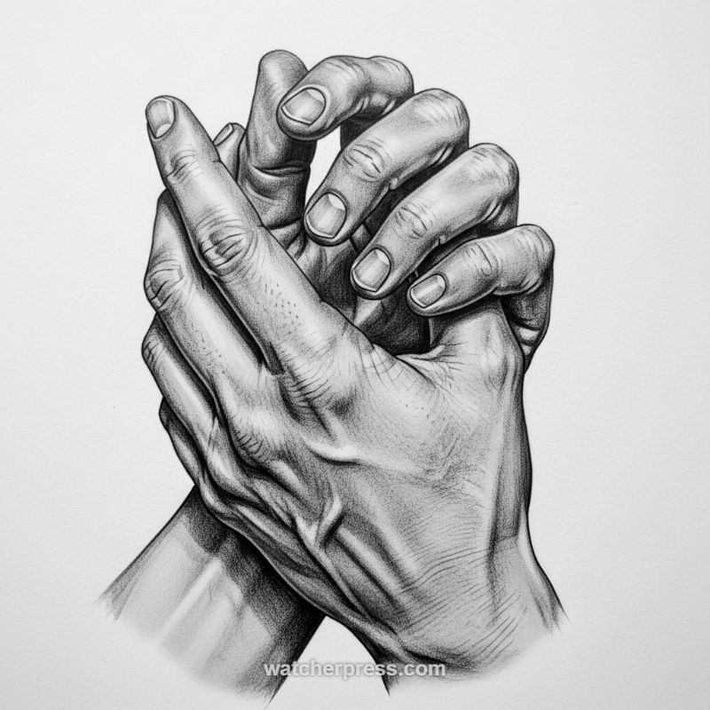 Mastering the Complexity of Intertwined Hands: A Detailed Anatomy Study