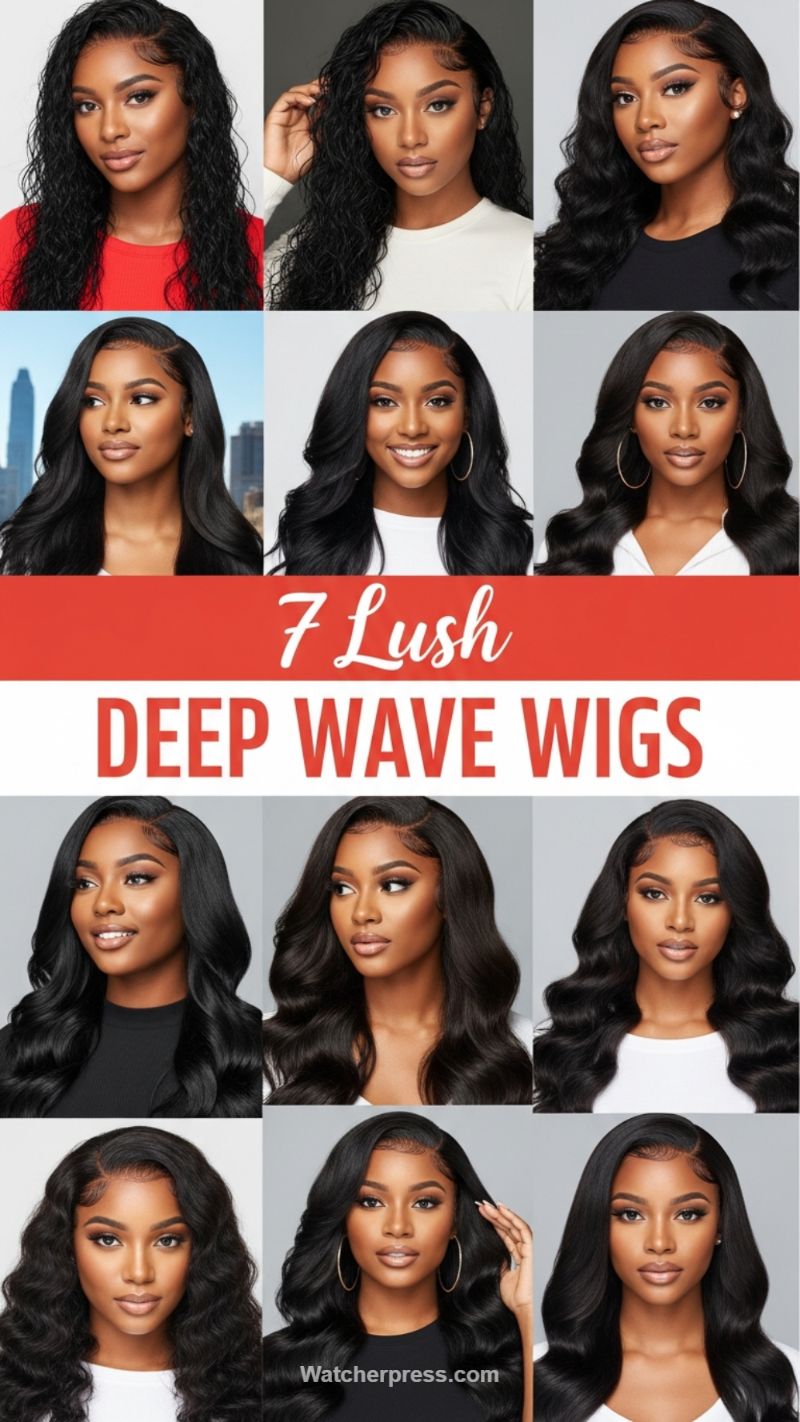 Mastering the Look: 7 Lush Deep Wave Wigs