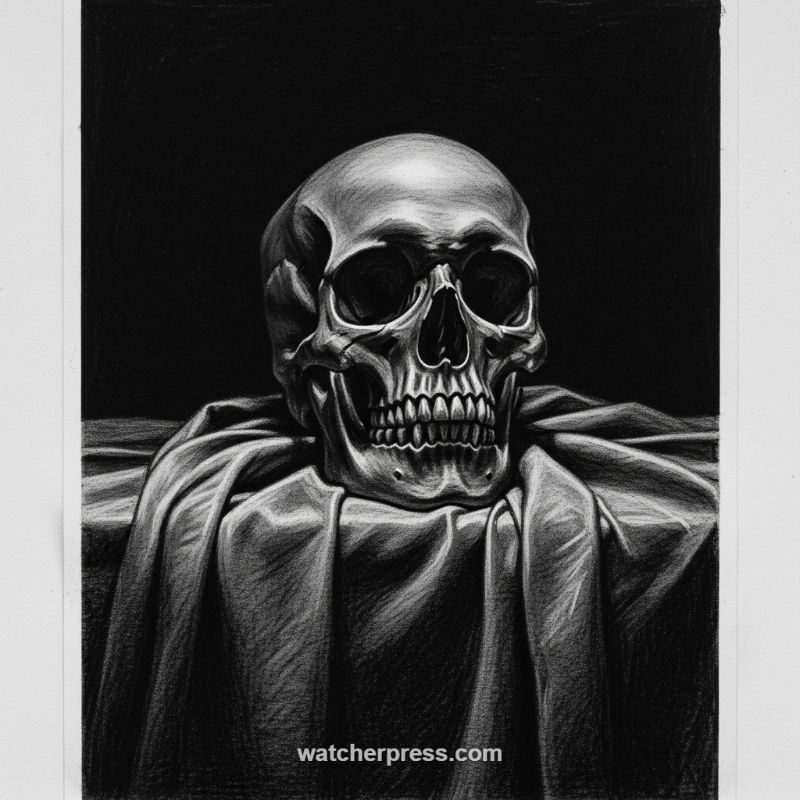 Mastering Value and Form: Sketching the Human Skull