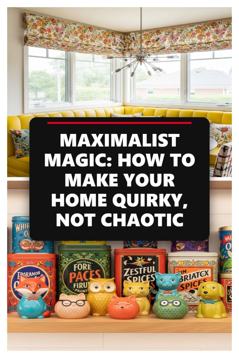 MAXIMALIST MAGIC: HOW TO MAKE YOUR HOME QUIRKY, NOT CHAOTIC