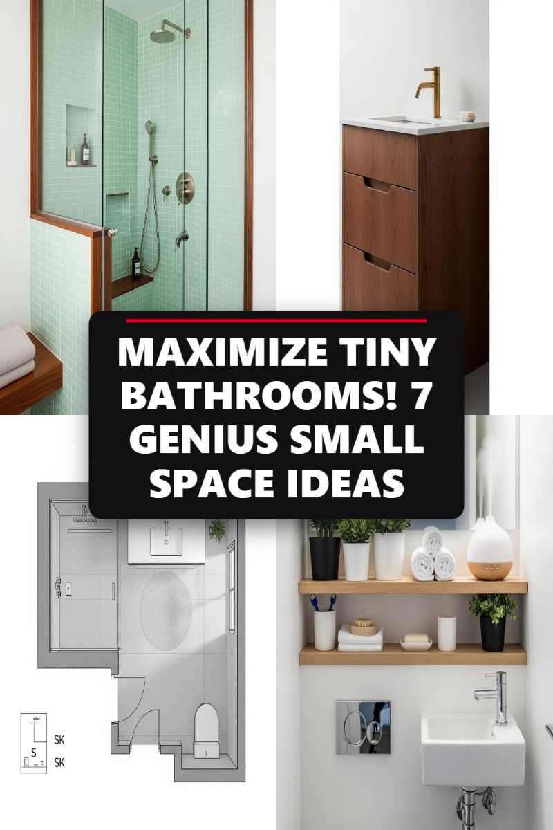 MAXIMIZE TINY BATHROOMS! 7 GENIUS SMALL SPACE IDEAS