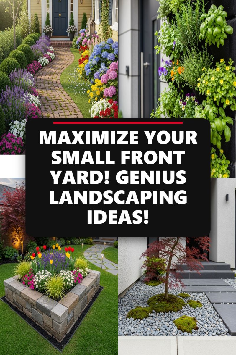 MAXIMIZE YOUR SMALL FRONT YARD! GENIUS LANDSCAPING IDEAS!