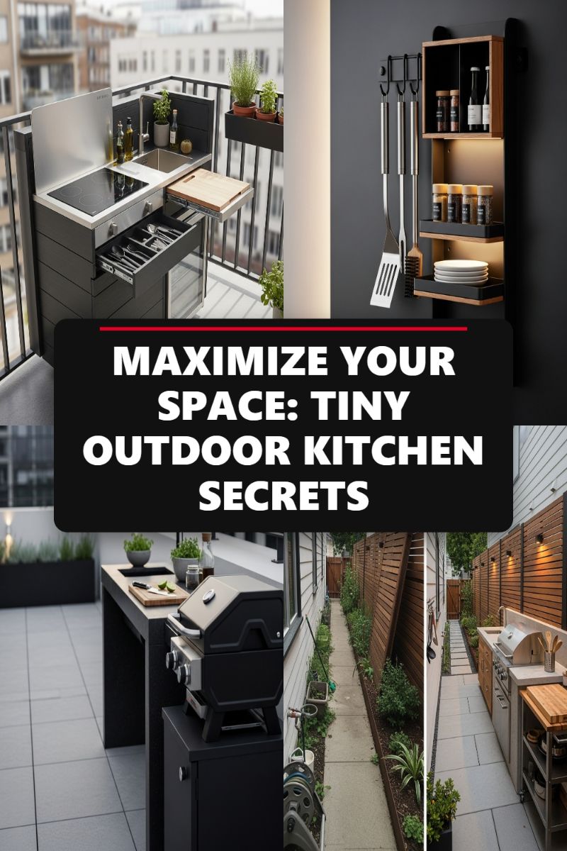 MAXIMIZE YOUR SPACE: TINY OUTDOOR KITCHEN SECRETS