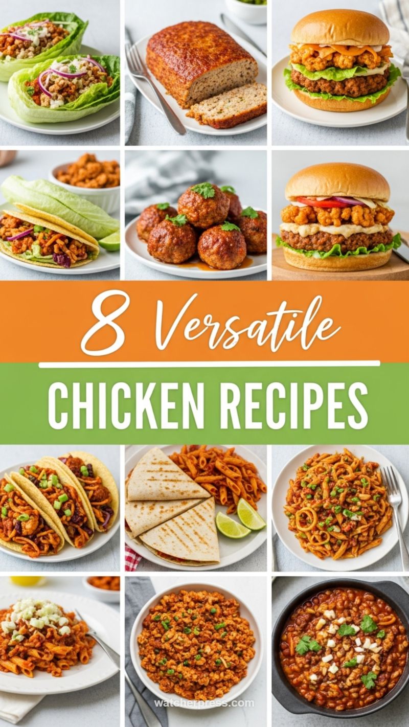 Maximum Utility: 8 Versatile Ground Chicken Recipes