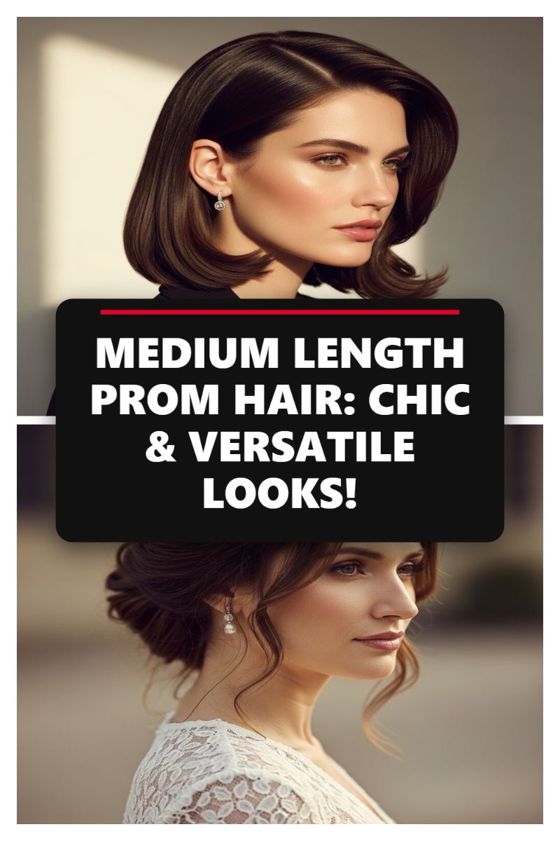MEDIUM LENGTH PROM HAIR: CHIC & VERSATILE LOOKS!