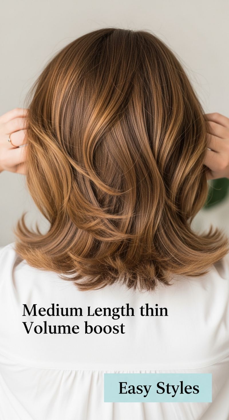 Medium Length Volume Boost for Thin Hair (Easy Style)