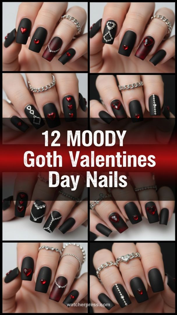 Medium Square Matte Black Nails: The Epitome of Moody Goth-Chic Elegance