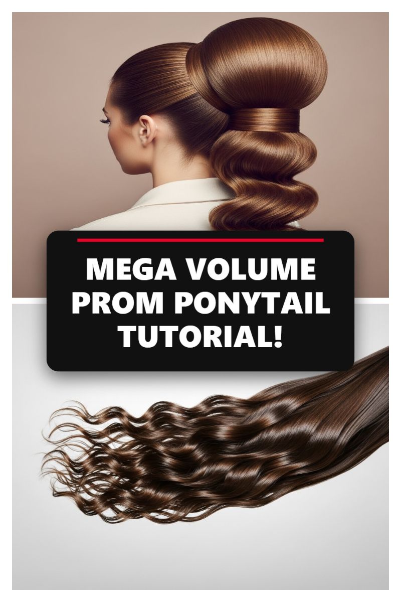 MEGA VOLUME PROM PONYTAIL TUTORIAL!