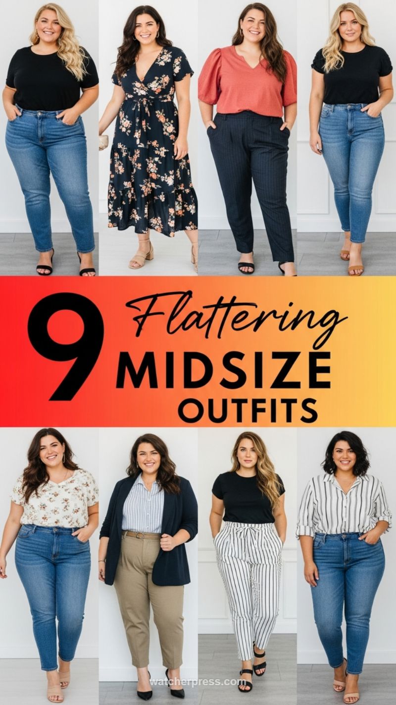 Midsize Mastery: 9 Flattering Everyday Looks