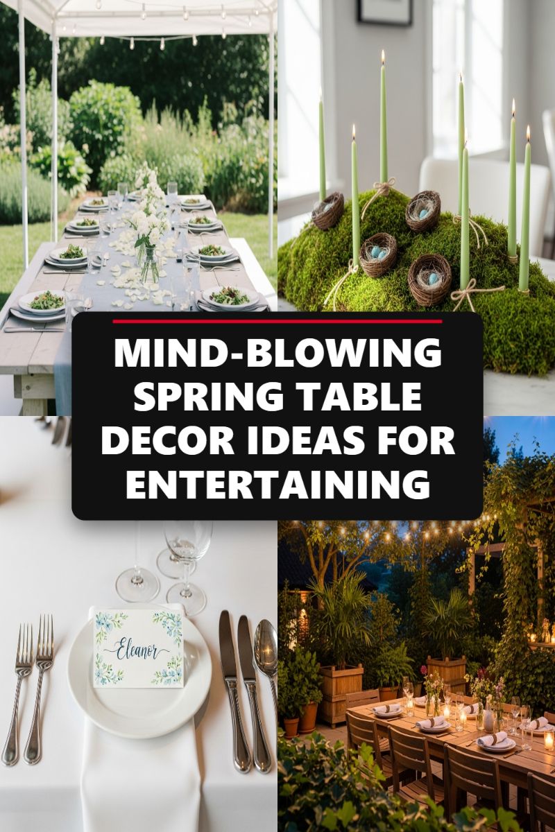 MIND-BLOWING SPRING TABLE DECOR IDEAS FOR ENTERTAINING