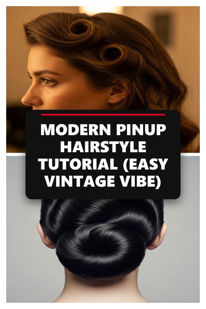 MODERN PINUP HAIRSTYLE TUTORIAL (EASY VINTAGE VIBE)