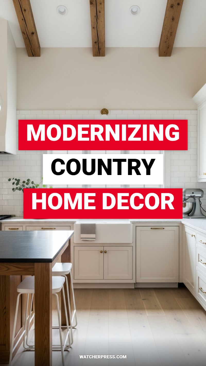 MODERNIZING COUNTRY HOME DECOR