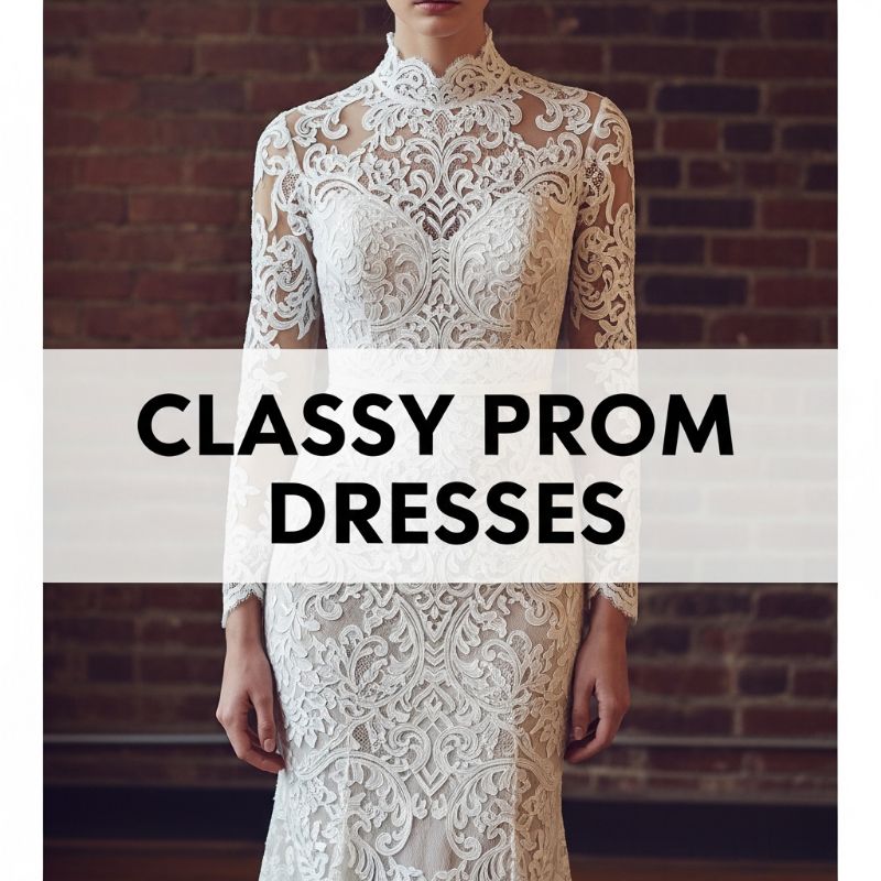 Modest Glamour: Classy Prom Dresses with High Necklines