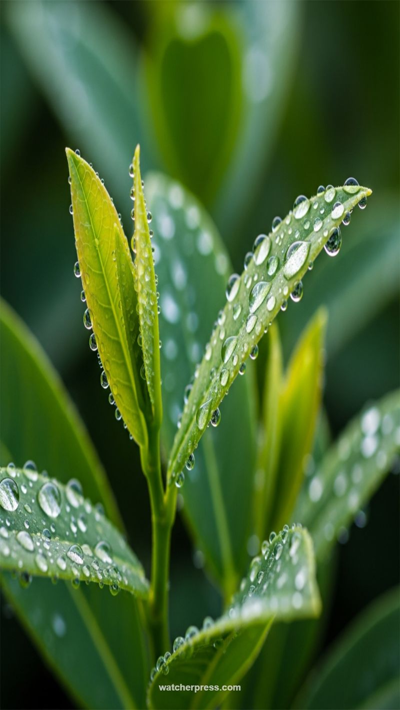 Morning Dew and Hidden Hearts: Nature's Refreshment