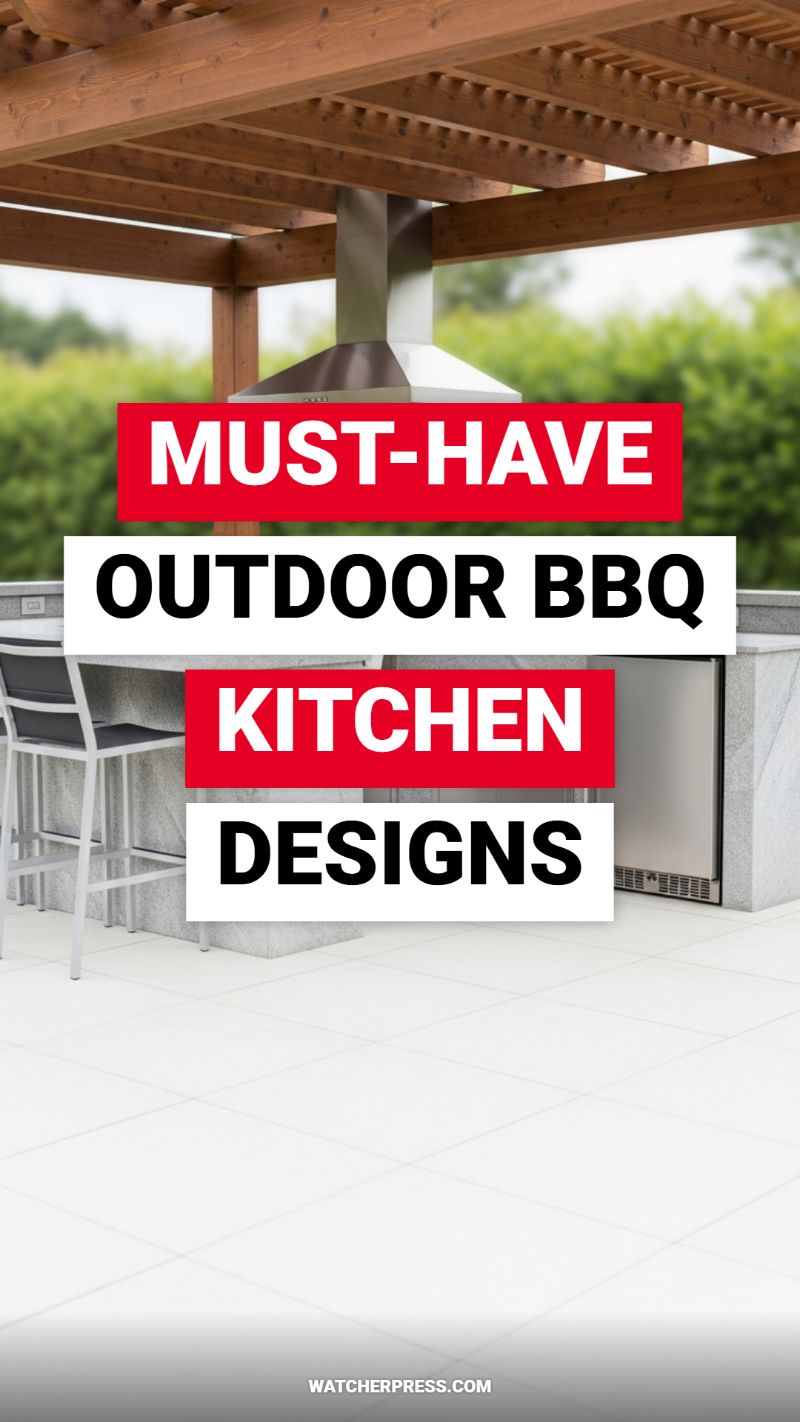MUST-HAVE OUTDOOR BBQ KITCHEN DESIGNS