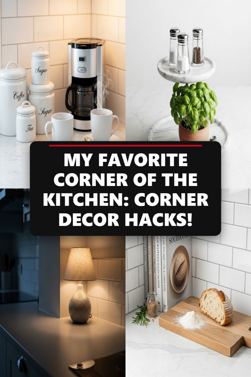 MY FAVORITE CORNER OF THE KITCHEN: CORNER DECOR HACKS!