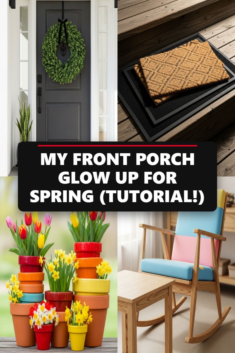 MY FRONT PORCH GLOW UP FOR SPRING (TUTORIAL!)