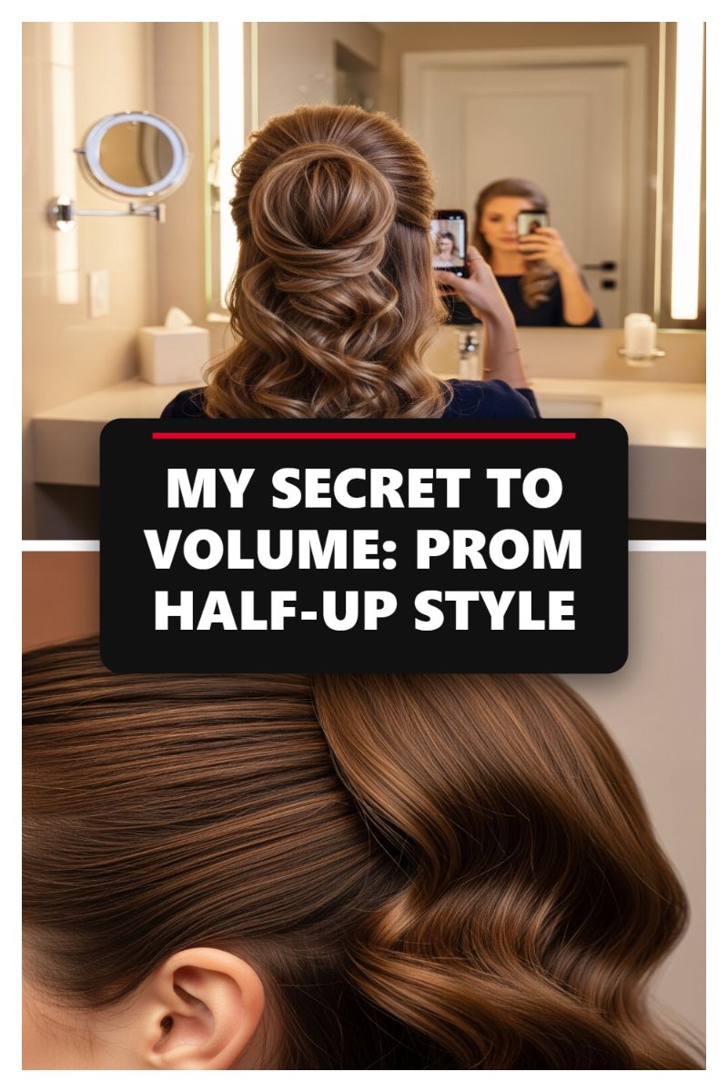 MY SECRET TO VOLUME: PROM HALF-UP STYLE