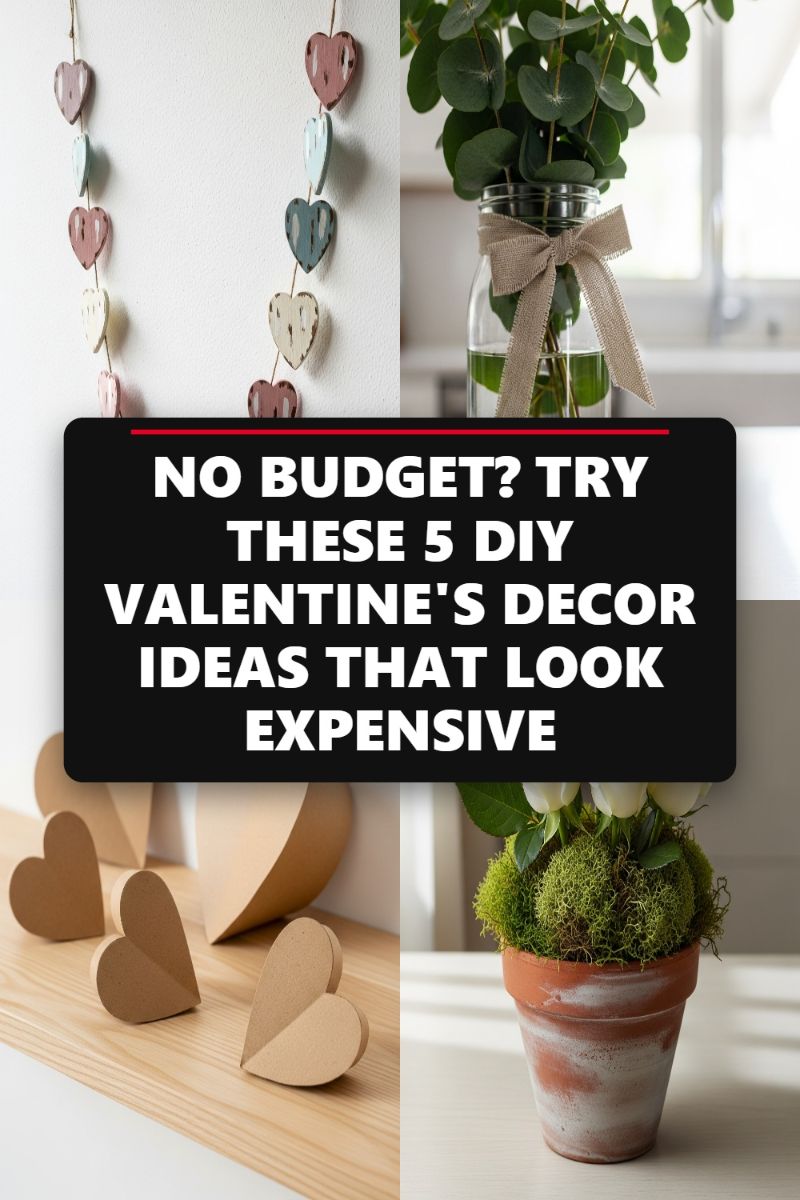 NO BUDGET? TRY THESE 5 DIY VALENTINE'S DECOR IDEAS THAT LOOK EXPENSIVE