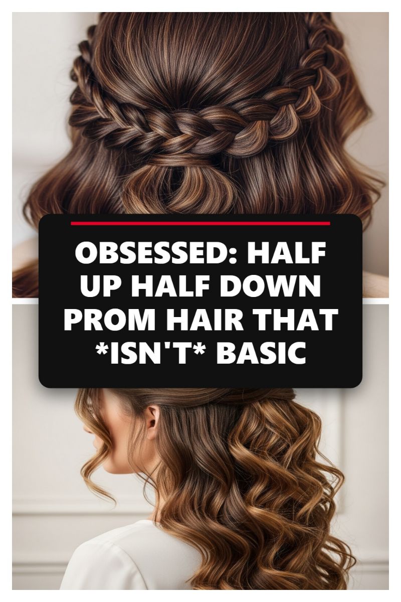 OBSESSED: HALF UP HALF DOWN PROM HAIR THAT *ISN'T* BASIC