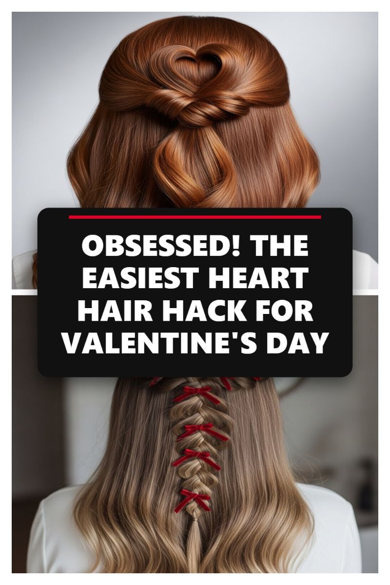 OBSESSED! THE EASIEST HEART HAIR HACK FOR VALENTINE'S DAY