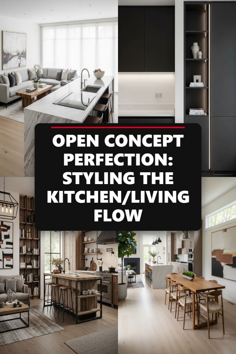 OPEN CONCEPT PERFECTION: STYLING THE KITCHEN/LIVING FLOW