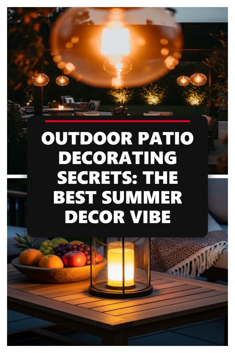 OUTDOOR PATIO DECORATING SECRETS: THE BEST SUMMER DECOR VIBE