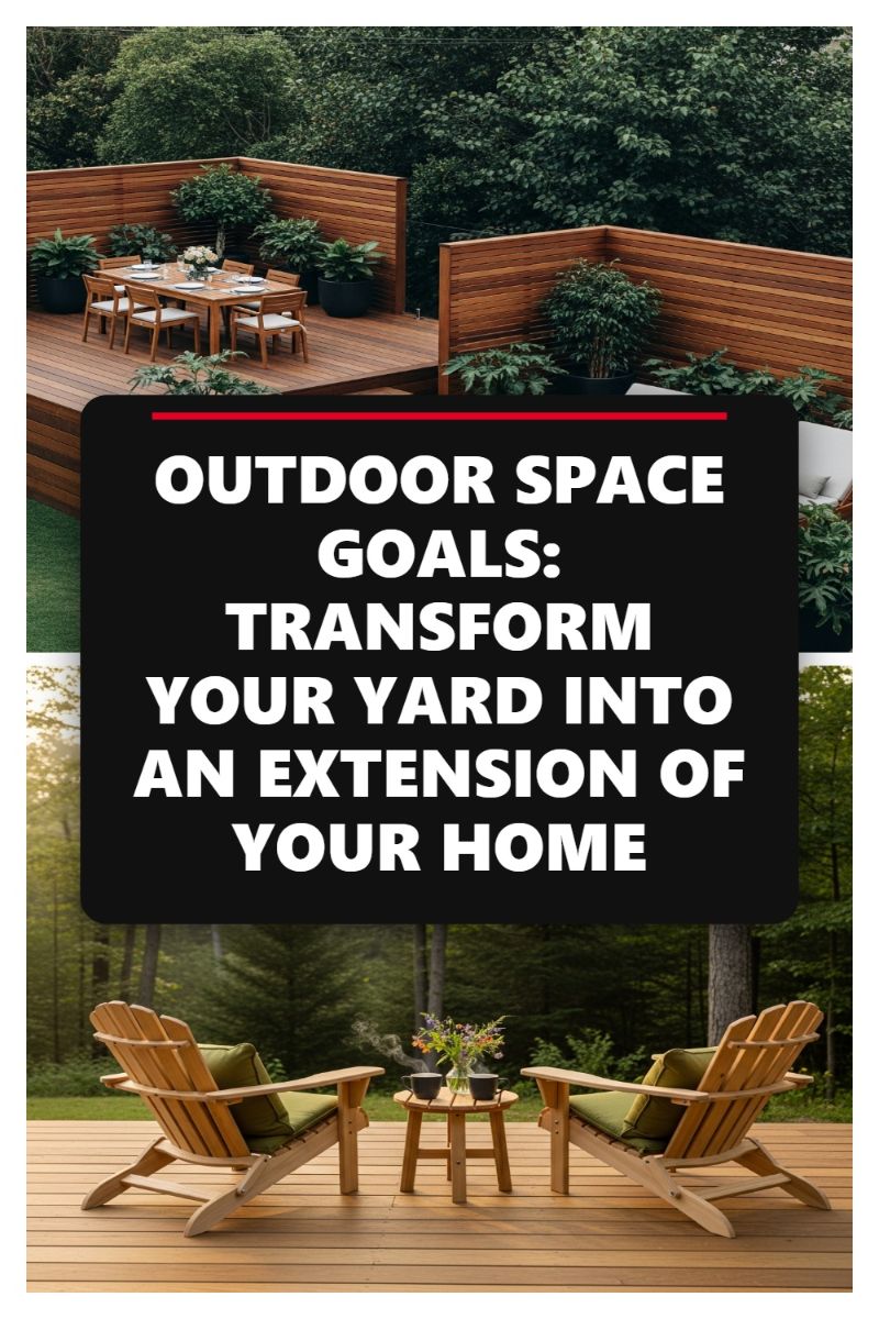 OUTDOOR SPACE GOALS: TRANSFORM YOUR YARD INTO AN EXTENSION OF YOUR HOME