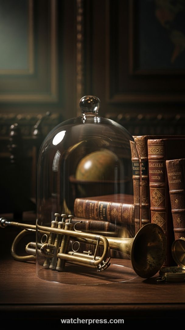 Patina and Polish: The Luxurious Contrast of Aged Brass and Embossed Leather