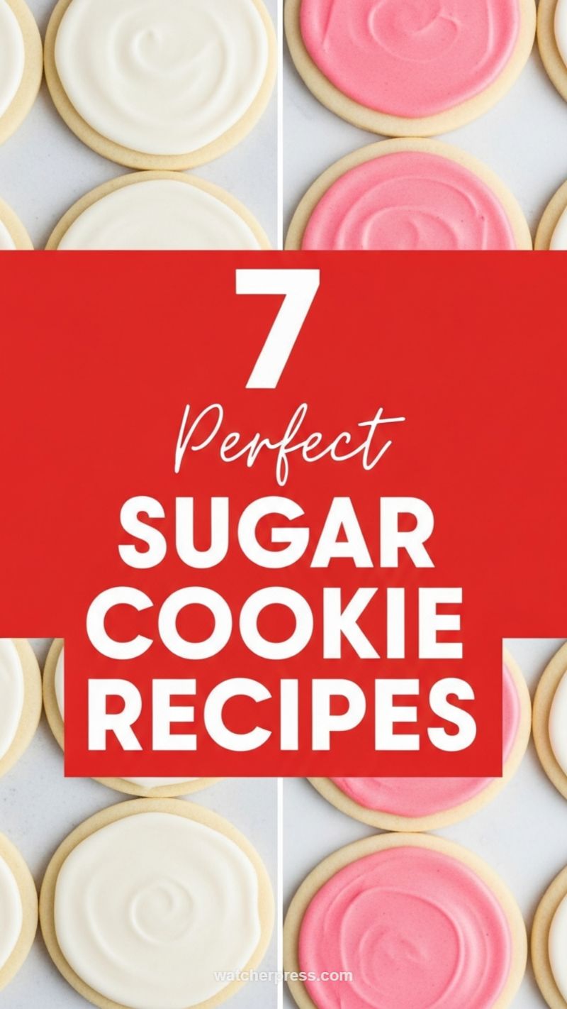 Perfectly Frosted Sugar Cookies (Red & White Theme)