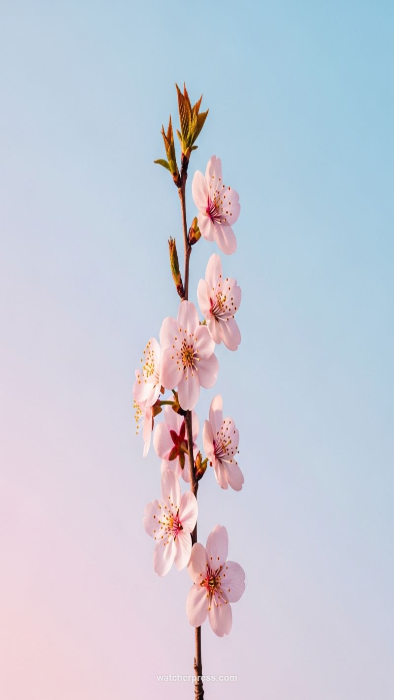 Pink Blossoms Against the Sky: Moments of Renewal