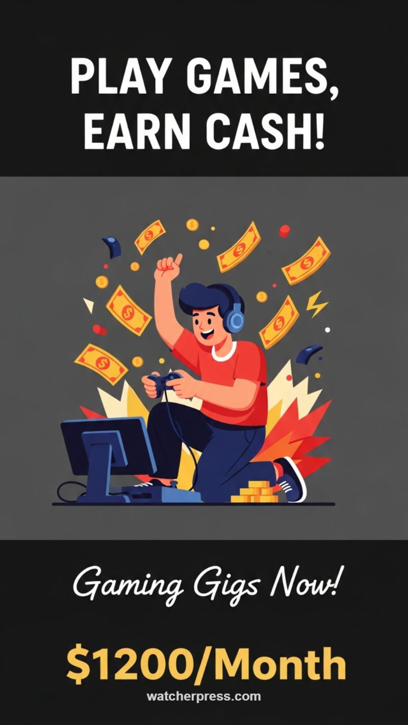 Play Games, Earn Cash: The Ultimate Gamer's Gig!