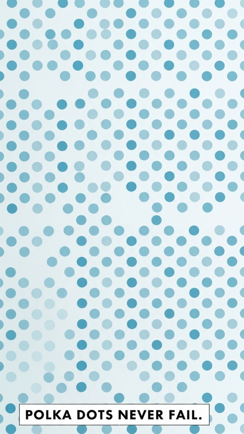 Polka Dots Never Fail: Cool Tones