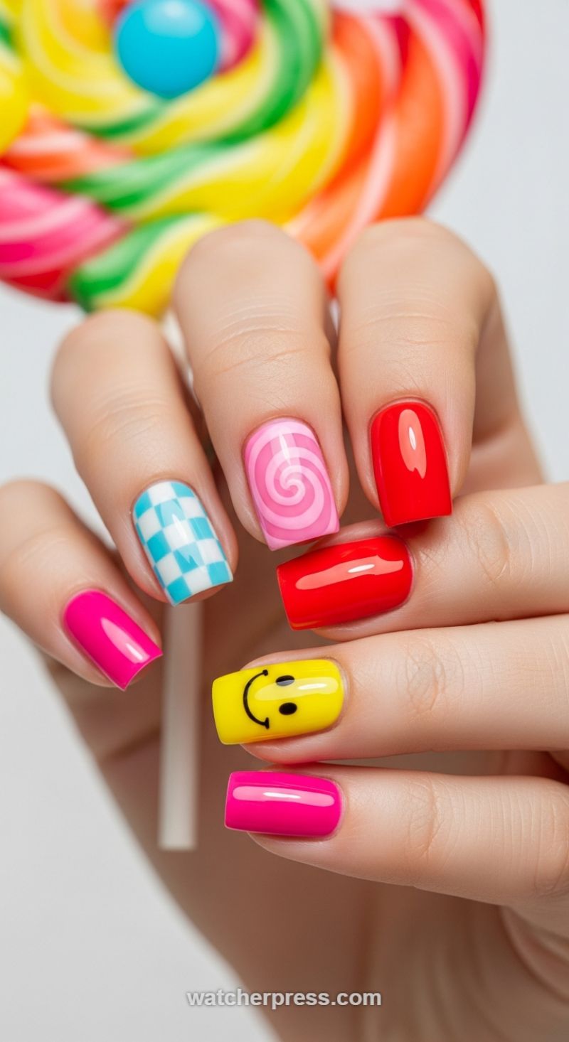 Pop Art Candy Swirls and Graphic Statements